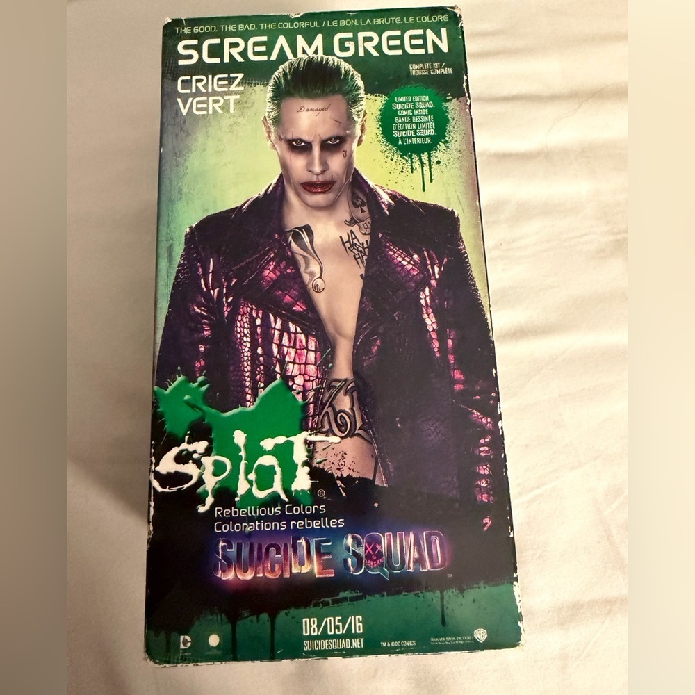 Suicide squad Green Matern hair dye collectable discontinued sealed